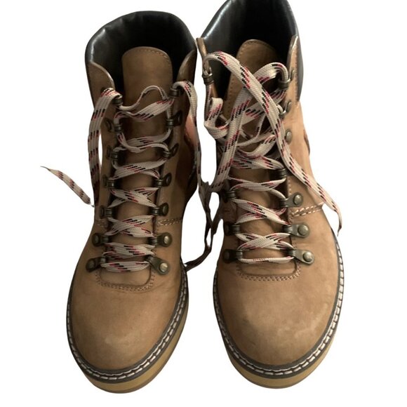 See by Chloe Edera Beige Suede Ankle Hiking Boots Size 36 - Picture 5 of 14